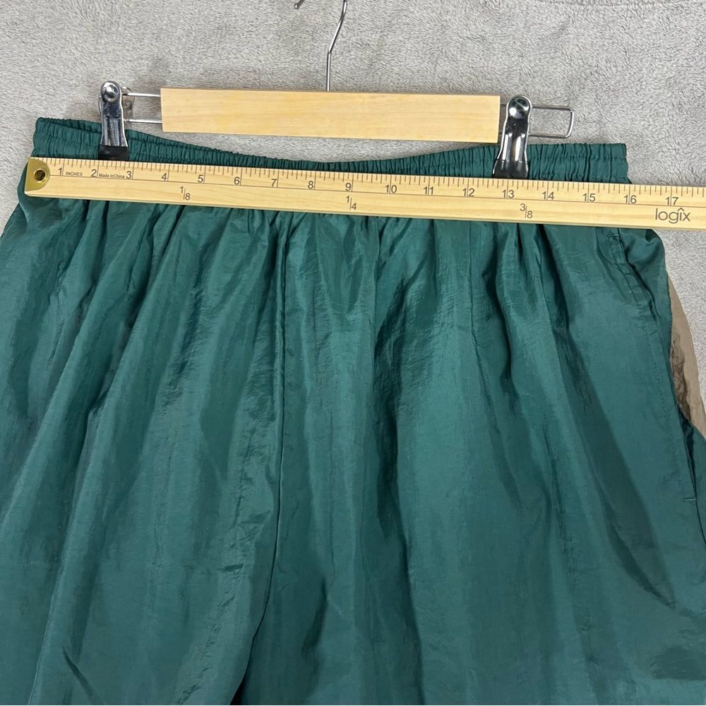 Vtg Nike Shorts Mens XXL Green Big Swoosh Logo White Tag Lined Swim Trunks 90s - Picture 3 of 11